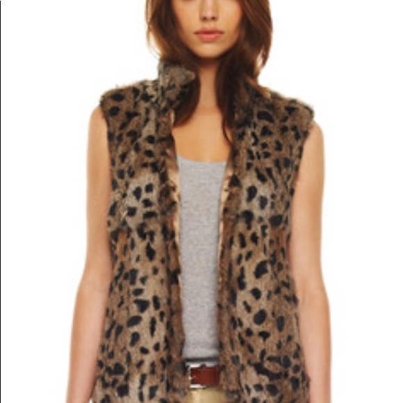michael kors rabbit fur vest